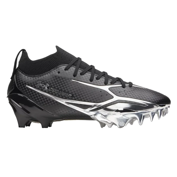 UA Men's Spotlight Pro Football Cleats Black Color