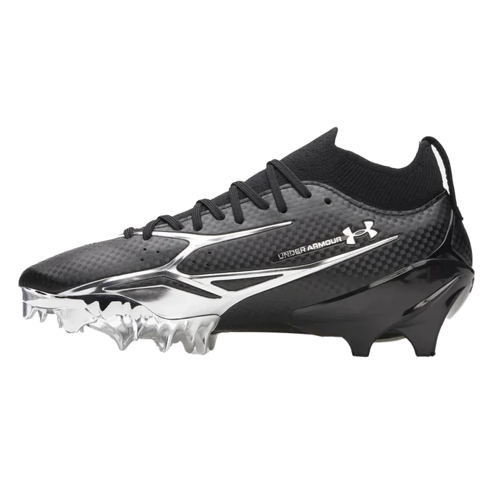 UA Men's Spotlight Pro Football Cleats Black Color