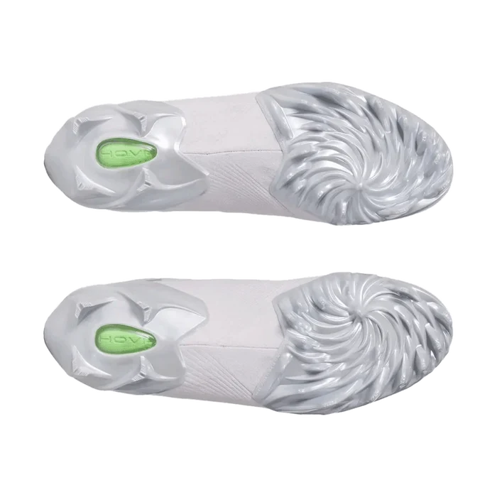 UA Men's Spotlight Pro Suede Football Cleats White Color