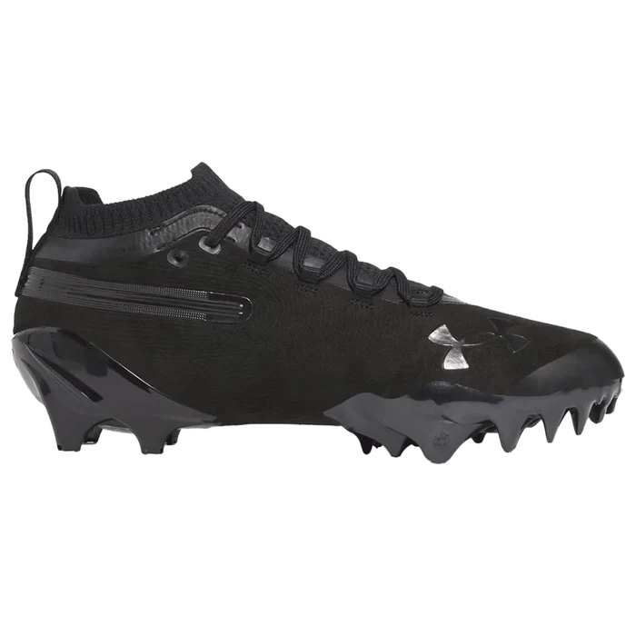UA Men's Spotlight Pro Suede Football Cleats Black Color