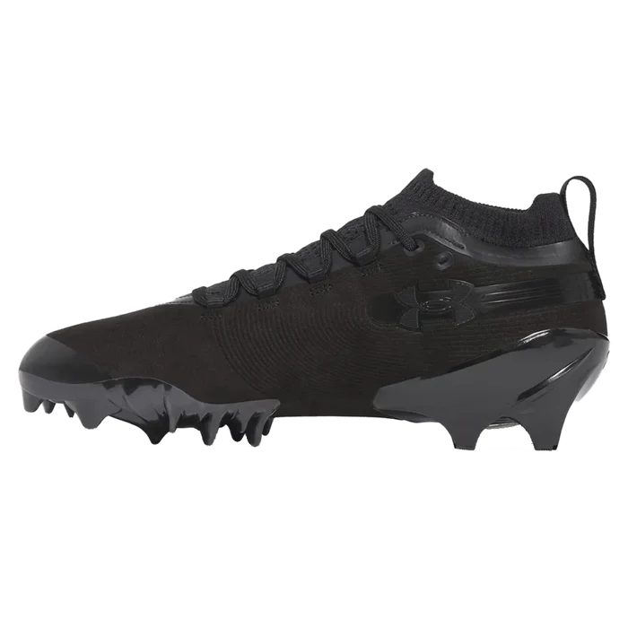 UA Men's Spotlight Pro Suede Football Cleats Black Color