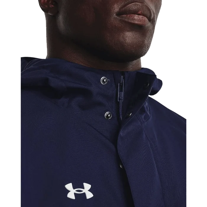 UA Men's Stormproof Lined Rain Jacket Navy Color