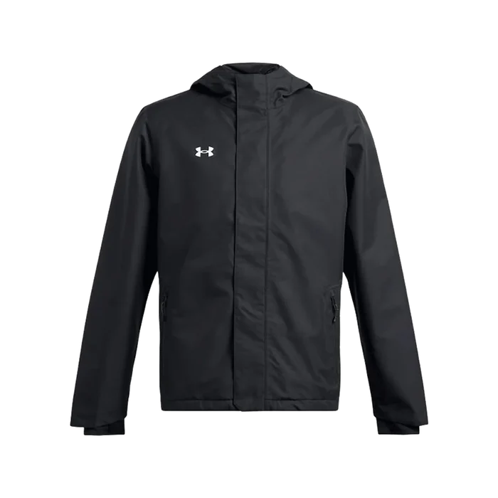 UA Men's Stormproof Lined Rain Jacket Black Color