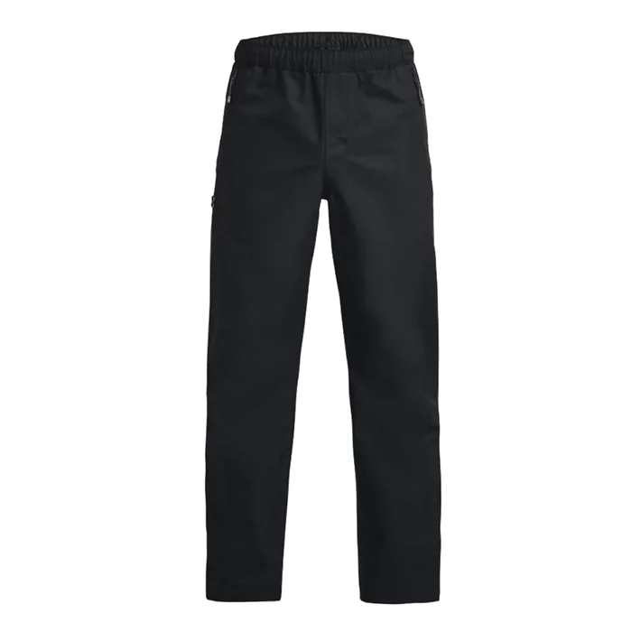 UA Men's Stormproof Lined Rain Pants Black Color