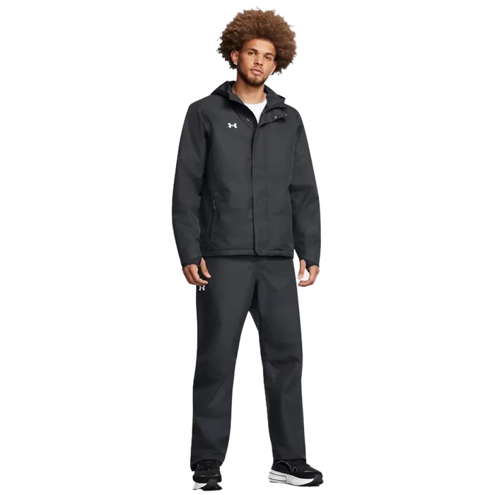 UA Men's Stormproof Lined Rain Pants Black Color