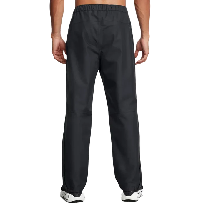 UA Men's Stormproof Lined Rain Pants Black Color
