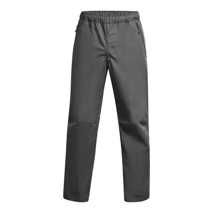UA Men's Stormproof Lined Rain Pants Grey Color