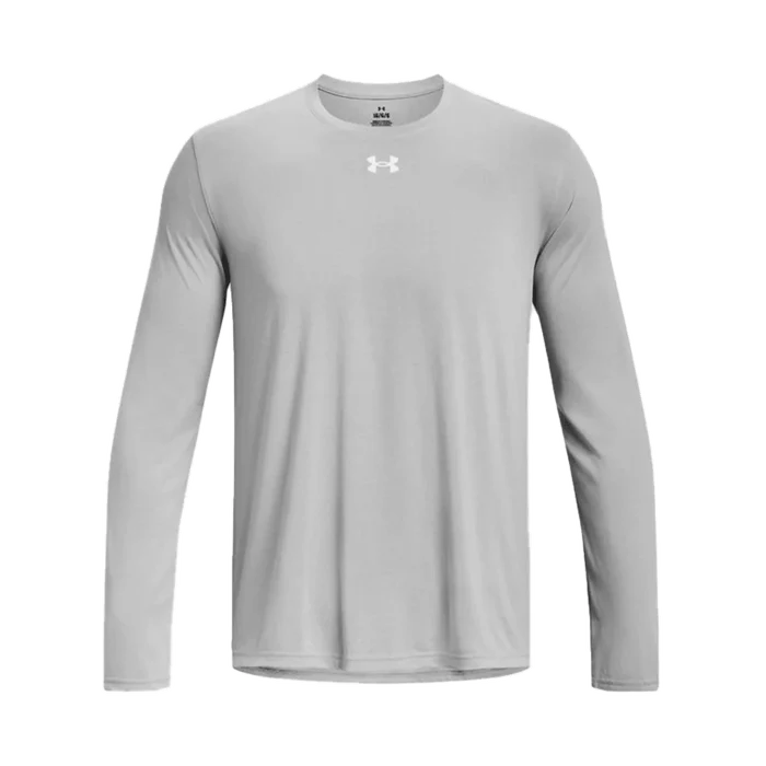 UA Men's Team Tech  Long Sleeve Gray color
