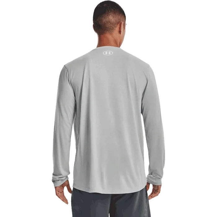 UA Men's Team Tech  Long Sleeve Gray color