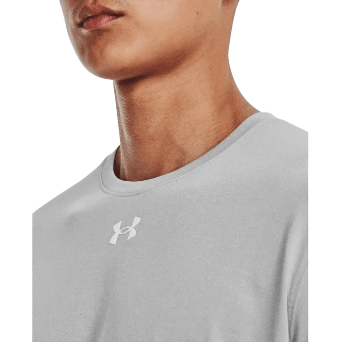 UA Men's Team Tech  Long Sleeve Gray color