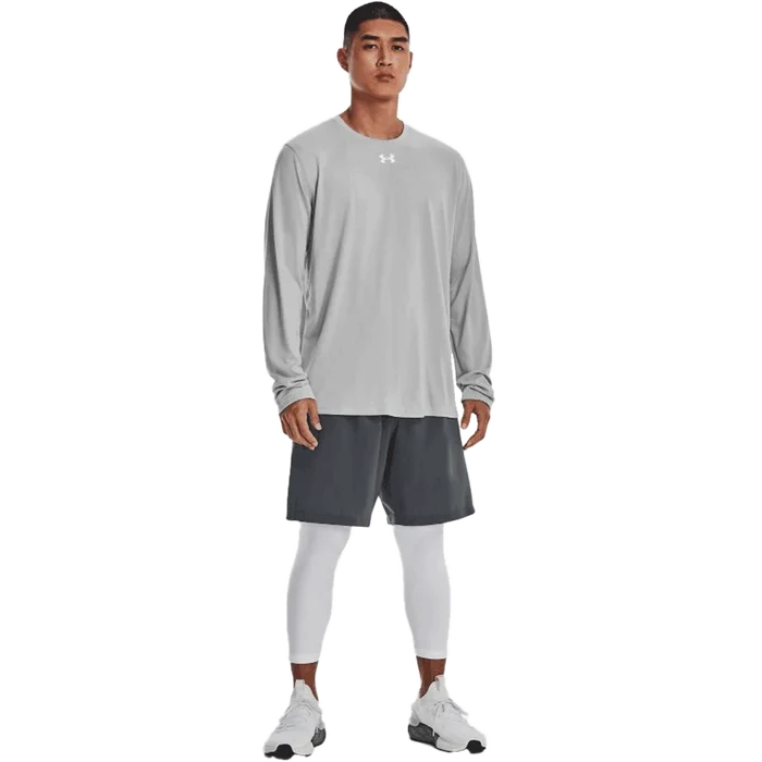 UA Men's Team Tech  Long Sleeve Gray color