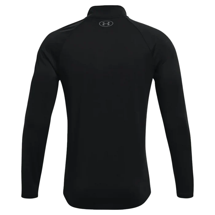 UA Men's Tech™ ½ Zip Long Sleeve Black Color.