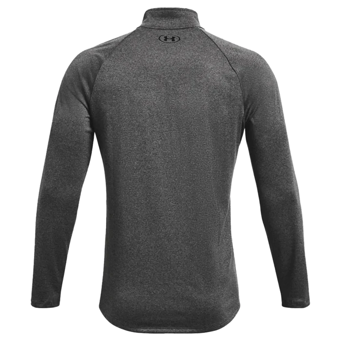 UA Men's Tech™ ½ Zip Long Sleeve Gray Color.