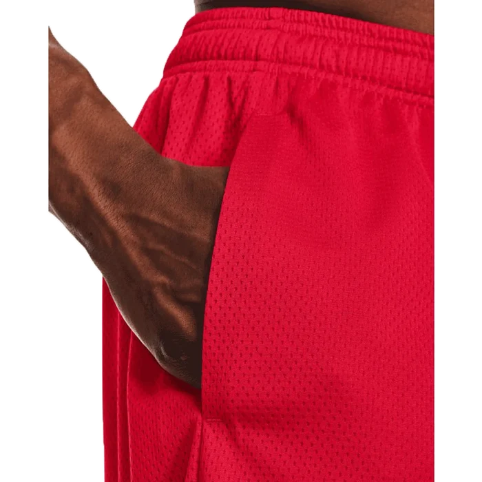 UA Men's Tech Mesh Shorts Red Color