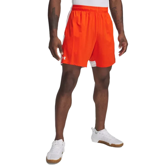 UA Men's Tech Vent 7" Shorts Orange Color