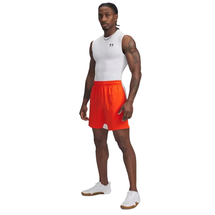 UA Men's Tech Vent 7" Shorts Orange Color