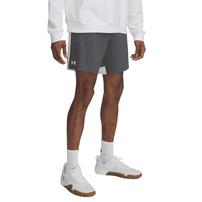 UA Men's Tech Vent Non-Pocketed 7" Shorts Grey Color