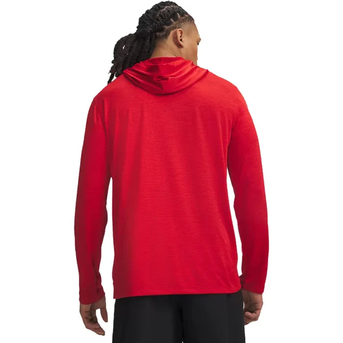 UA Men's Tech™ Vent Team Hoodie red color