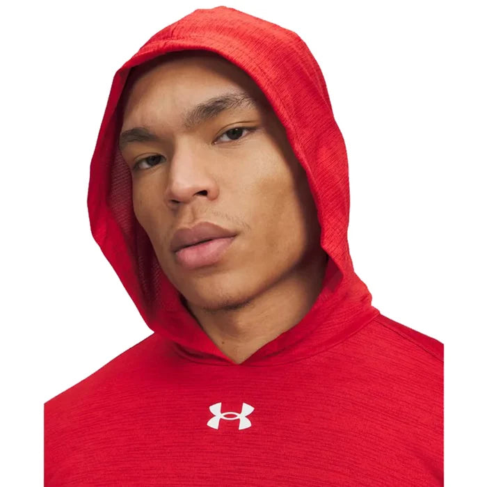 UA Men's Tech™ Vent Team Hoodie red color