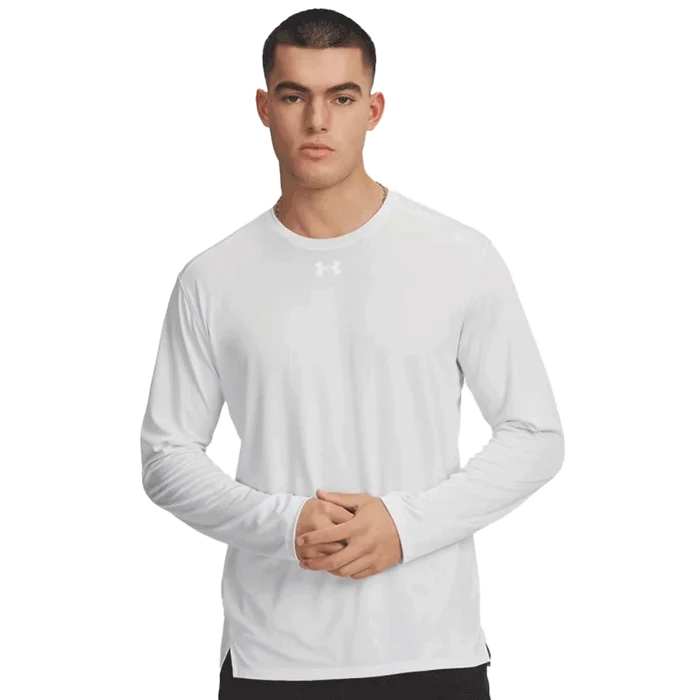 UA Men's Tech™ Vent Team Long Sleeve white