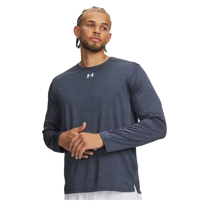 UA Men's Tech™ Vent Team Long Sleeve  navy.