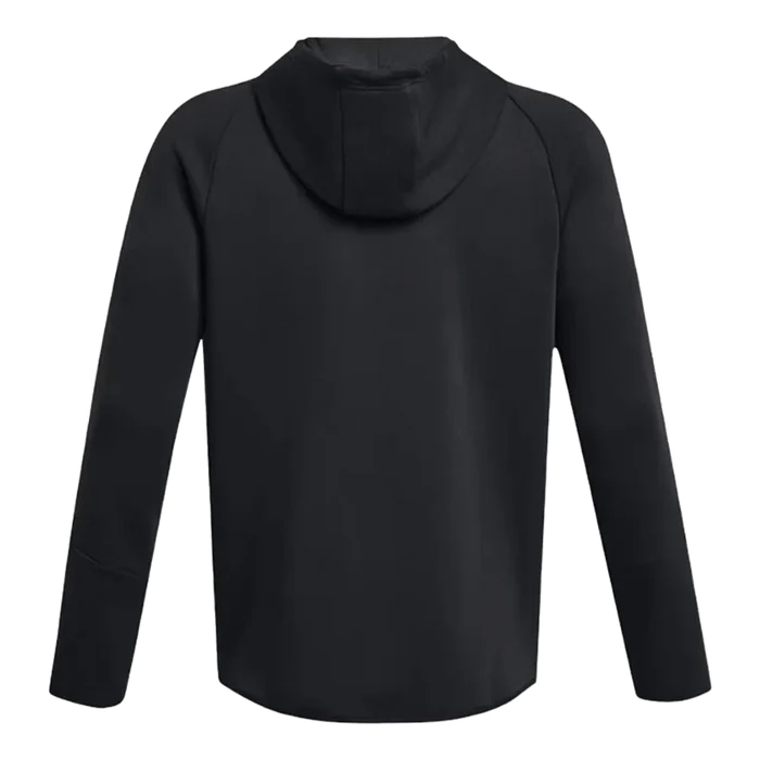 UA Men's Unstoppable Fleece Full-Zip Black Color.