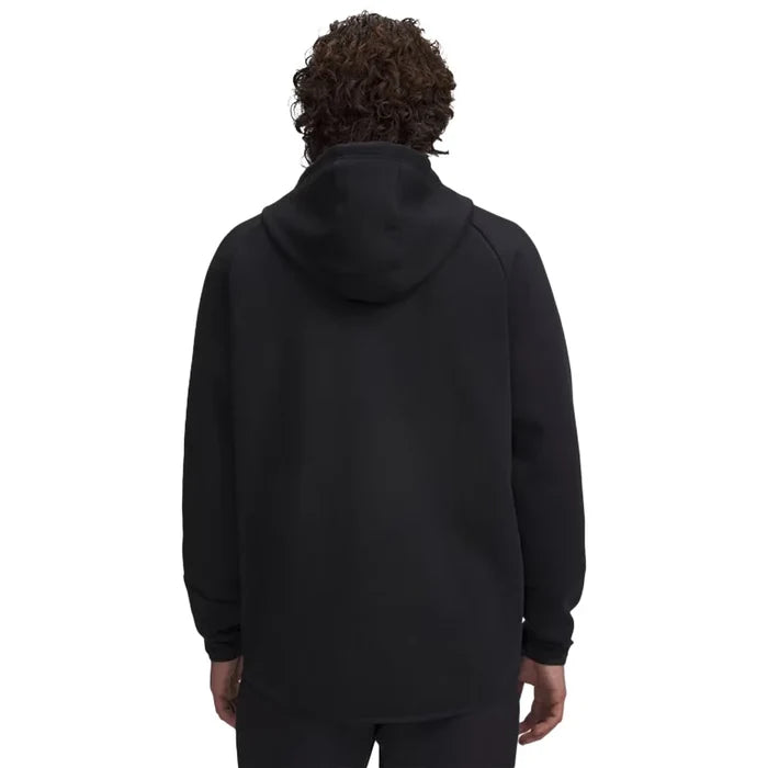 UA Men's Unstoppable Fleece Full-Zip Black Color.