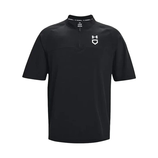 UA Men's Utility Short Sleeve Cage Jacket Black Color.