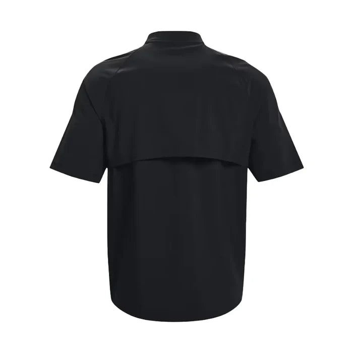 UA Men's Utility Short Sleeve Cage Jacket Black Color.