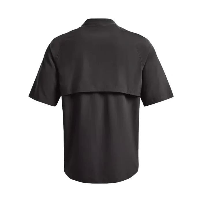 UA Men's Utility Short Sleeve Cage Jacket Gray Color.