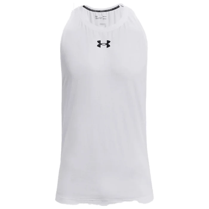 UA Men's Zone Tank White Color.