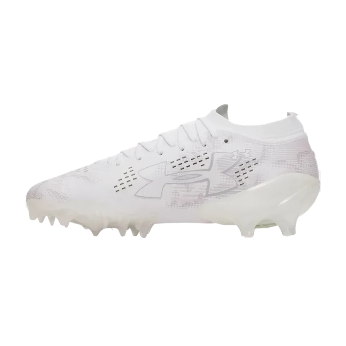 UA Unisex Blur Pro Lax Unisex Lacrosse Cleats White Color