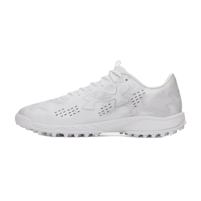 UA Unisex Blur Pro Lax Turf Lacrosse Shoes White Color