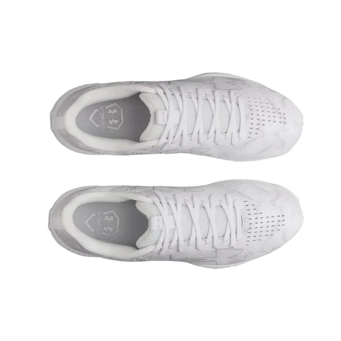 UA Unisex Blur Pro Lax Turf Lacrosse Shoes White Color