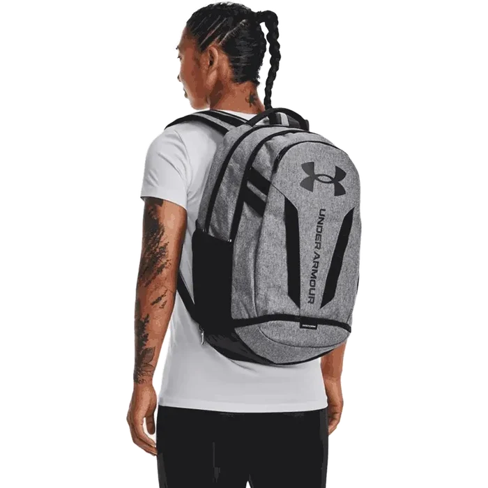 UA Unisex Hustle 5.0 Backpack Grey/Black Color