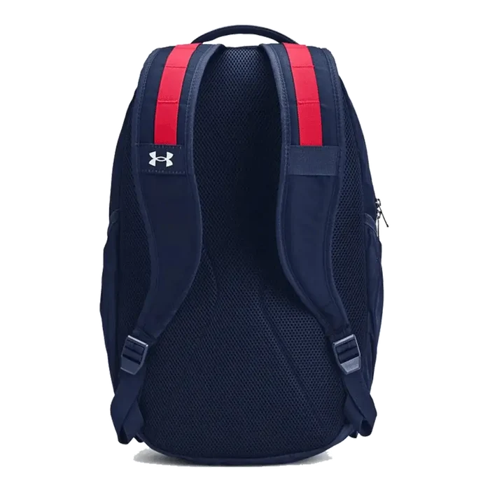 UA Unisex Hustle 5.0 Backpack Blue/Red Color