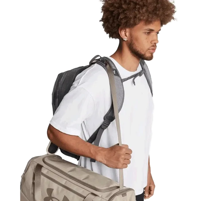 UA Unisex Hustle 6.0 Team Backpack Grey Color