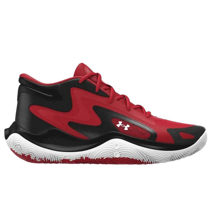 UAUnisexJet_25BasketballShoes Red color