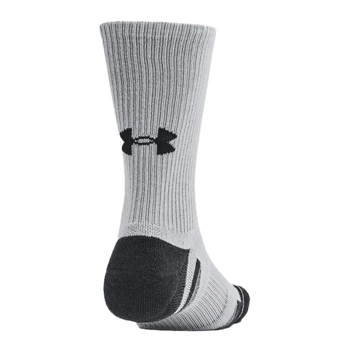 UA Unisex Performance Tech™ 6-Pack Crew Socks Grey Color