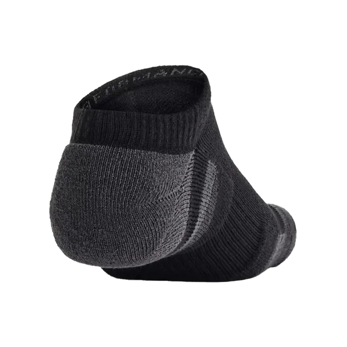 UA Unisex Performance Tech 6-Pack No Show Socks Black/Grey Color