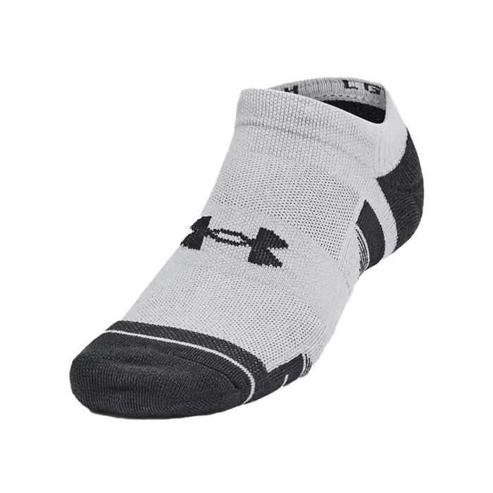 UA Unisex Performance Tech 6-Pack No Show Socks Grey Color
