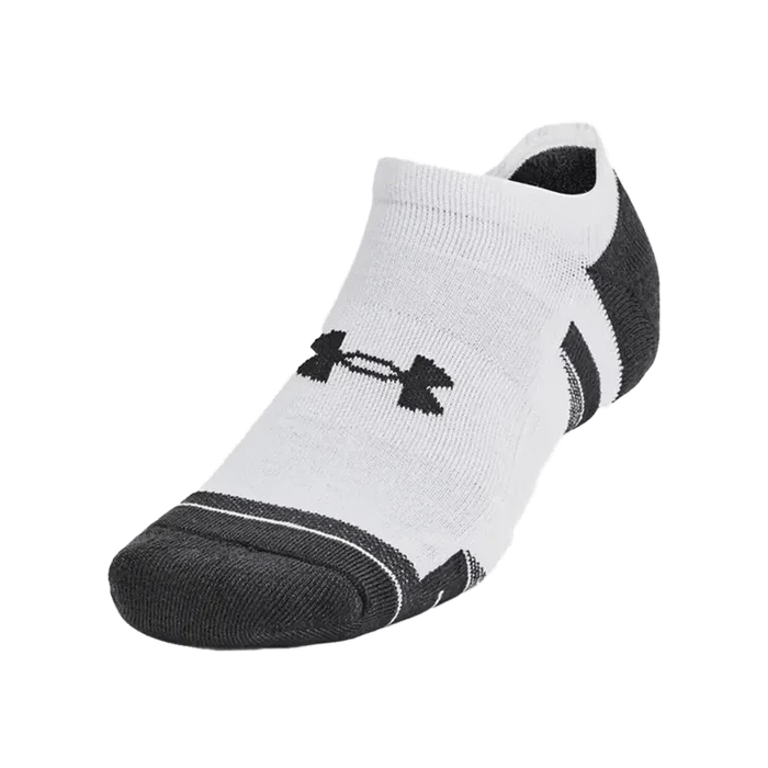 UA Unisex Performance Tech 6-Pack No Show Socks White/Grey Color