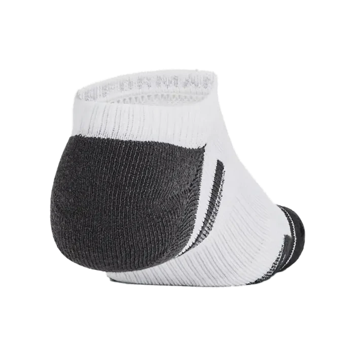 UA Unisex Performance Tech 6-Pack No Show Socks White/Grey Color