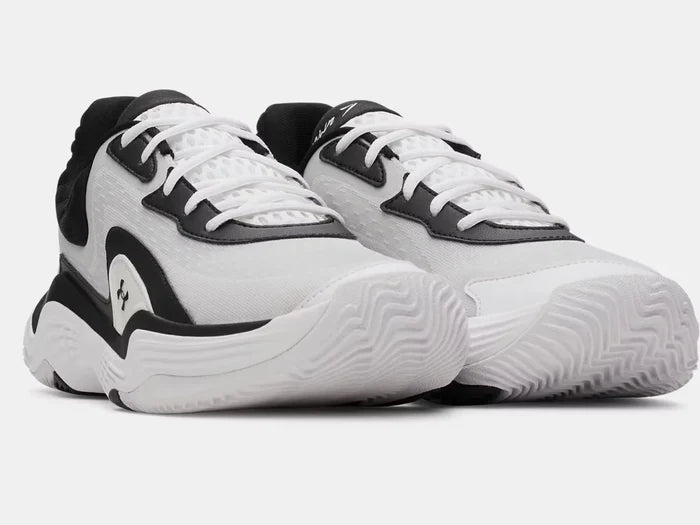 UAUnisexSpawn7BasketballShoes Gray color.