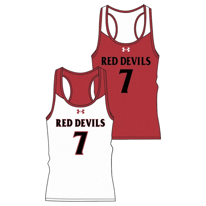 UA Women's 2 PLY REVERSIBLE PINNIE Red /White Color