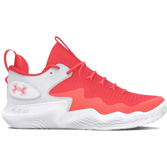 UA Women's Ace Low Volleyball Shoes White/Red Color