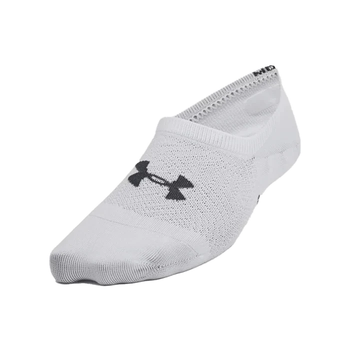 UA Women's Breathe Lite 6-Pack Liner Socks White Color