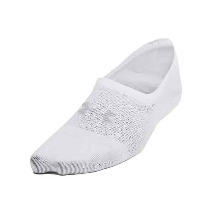 UA Women's Breathe Lite 6-Pack Liner Socks White Color.