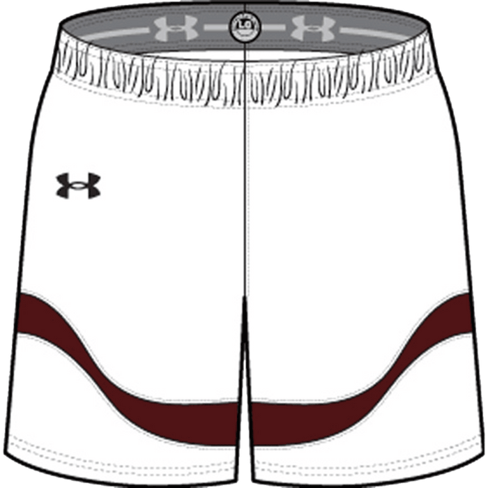 S / White / Maroon / Black