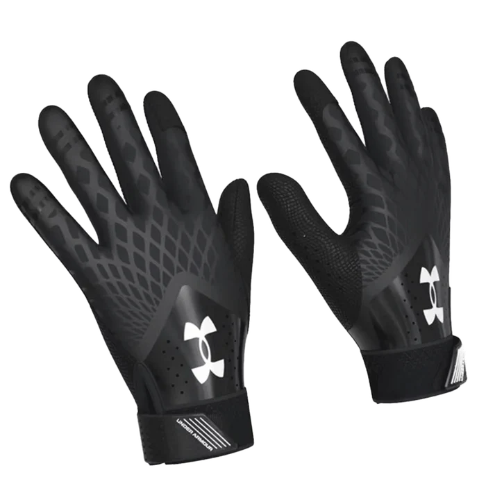 UA Women's Glyde Batting Gloves Black Color